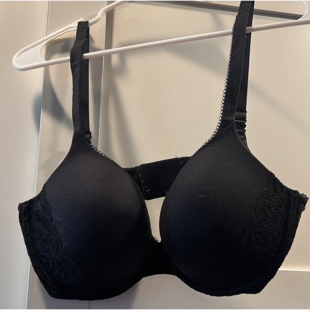 Victoria’s Secret  Body By Victoria  Bra 36DD  Black Lined Perfect Coverage